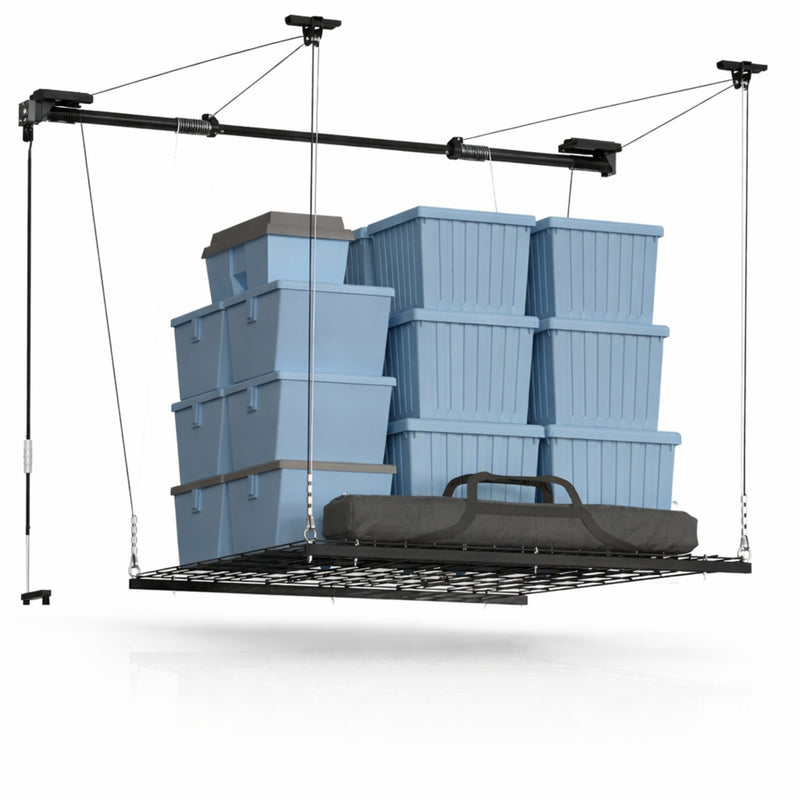 The Garage Bay Overhead Garage Storage Rack – Ceiling Mounted